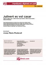 Julivert es vol casar-Da Camera (piezas sueltas en pdf)-Escuelas de Música i Conservatorios Grado Elemental-Partituras Básico