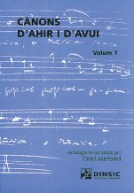 Cànons d'ahir i d'avui 1-Cànons d'ahir i d'avui-Partitures Intermig