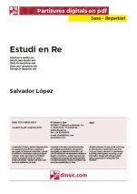Estudi en Re-Repertorio para Saxo (piezas sueltas en pdf)-Partituras Básico