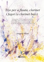 Trio per a flauta, clarinet i fagot (o clarinet baix)-Música instrumental (publicación en papel)-Partituras Intermedio
