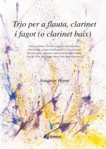 Trio per a flauta, clarinet i fagot (o clarinet baix)-Instrumental Music (paper copy)-Scores Intermediate