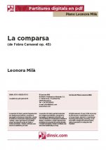 La comparsa, Carnaval op. 43-Col·lecció Piano Leonora Milà (piezas sueltas en pdf)-Escuelas de Música i Conservatorios Grado Superior-Partituras Avanzado