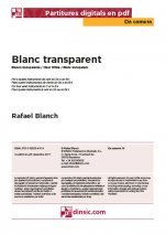 Blanc transparent-Da Camera (piezas sueltas en pdf)-Escuelas de Música i Conservatorios Grado Elemental-Partituras Básico