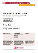 Viva tutte le vezzose-Da Camera (piezas sueltas en pdf)-Escuelas de Música i Conservatorios Grado Elemental-Partituras Básico