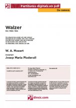 Walzer-Da Camera (piezas sueltas en pdf)-Escuelas de Música i Conservatorios Grado Elemental-Partituras Básico
