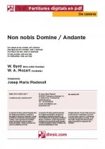 Non nobis Domine / Andante-Da Camera (peces soltes en pdf)-Escoles de Música i Conservatoris Grau Elemental-Partitures Bàsic