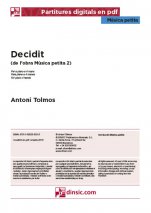 Decidit-Música petita (separate PDF pieces)-Music Schools and Conservatoires Intermediate Level-Scores Intermediate