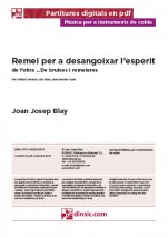 Remei per a desangoixar l’esperit-Música per a instruments de cobla (peces soltes en pdf)-Partitures Avançat-Música Tradicional Catalunya