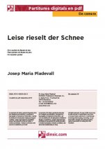 Leise rieselt der Schnee-Da Camera (piezas sueltas en pdf)-Partituras Básico