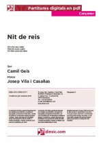 Nit de reis-Cançoner (cançons soltes en pdf)-Nadal-Partitures Bàsic