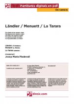 Ländler / Menuett / La Tarara-Da Camera (peces soltes en pdf)-Escoles de Música i Conservatoris Grau Elemental-Partitures Bàsic