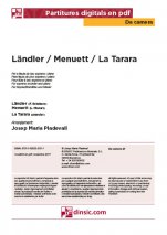 Ländler / Menuett / La Tarara-Da Camera (piezas sueltas en pdf)-Escuelas de Música i Conservatorios Grado Elemental-Partituras Básico