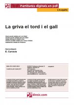 La griva el tord i el gall-L'Esquitx (separate PDF pieces)-Music Schools and Conservatoires Elementary Level-Scores Elementary
