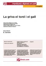 La griva el tord i el gall-L'Esquitx (peces soltes en pdf)-Escoles de Música i Conservatoris Grau Elemental-Partitures Bàsic