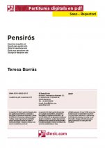 Pensirós-Repertori per a Saxo (peces soltes en pdf)-Partitures Bàsic