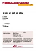 Quan el cel és blau-L'Esquitx (piezas sueltas en pdf)-Escuelas de Música i Conservatorios Grado Elemental-Partituras Básico