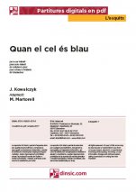 Quan el cel és blau-L'Esquitx (separate PDF pieces)-Music Schools and Conservatoires Elementary Level-Scores Elementary