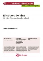 El cotxet de nina-Nem a endreçar les golfes (peces soltes en pdf)-Escoles de Música i Conservatoris Grau Elemental-Partitures Bàsic