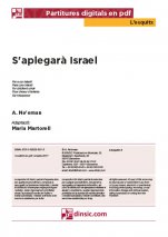 S'aplegarà Israel-L'Esquitx (piezas sueltas en pdf)-Escuelas de Música i Conservatorios Grado Elemental-Partituras Básico