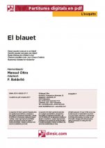 El blauet-L'Esquitx (piezas sueltas en pdf)-Escuelas de Música i Conservatorios Grado Elemental-Partituras Básico