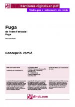 fugue for two tenor shawm-Music for Cobla Instruments (separate PDF pieces)-Scores Advanced-Scores Intermediate