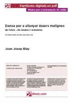 Dansa per a allunyar éssers malignes-Música per a instruments de cobla (peces soltes en pdf)-Partitures Avançat-Música Tradicional Catalunya