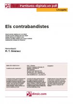 Els contrabandistes-L'Esquitx (separate PDF pieces)-Music Schools and Conservatoires Elementary Level-Scores Elementary