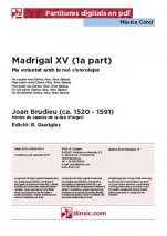 Madrigal XV (1a part)-Música coral catalana (peces soltes en pdf)-Partitures Intermig