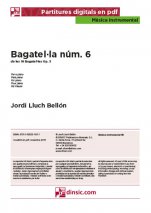 Bagatel·la núm. 6-Música instrumental (piezas sueltas en pdf)-Partituras Básico