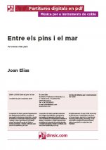 Entre els pins i el mar-Música per a instruments de cobla (publicació en pdf)-Escoles de Música i Conservatoris Grau Mitjà-Partitures Intermig