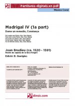 Madrigal IV (1a part)-Música coral catalana (peces soltes en pdf)-Partitures Intermig