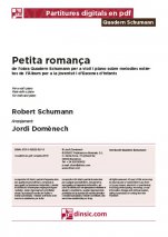 Petita romança-Quadern Schumann (piezas sueltas en pdf)-Escuelas de Música i Conservatorios Grado Elemental-Partituras Básico