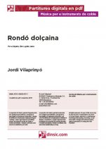 Rondó dolçaina-Música para instrumentos de cobla (publicación en pdf)-Partituras Avanzado-Partituras Intermedio