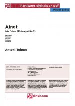 Ainet-Música petita (separate PDF pieces)-Music Schools and Conservatoires Intermediate Level-Scores Intermediate