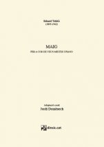 Maig, veus mixtes i piano-Separates d'obres vocals o corals-Partituras Avanzado