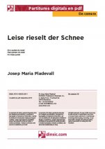 Leise rieselt der Schnee-Da Camera (piezas sueltas en pdf)-Partituras Básico