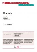 Símbols-Quaderns de cançó (peces soltes en pdf)-Music Schools and Conservatoires Advanced Level-Scores Advanced