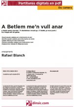 A Betlem me'n vull anar-Da Camera (piezas sueltas en pdf)-Partituras Básico