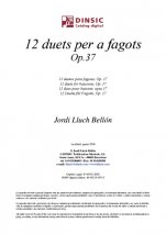 12 duets per a fagots Op. 37-Música instrumental (publicació en pdf)-Partitures Intermig
