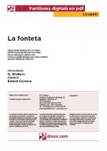 La fonteta-L'Esquitx (separate PDF pieces)-Music Schools and Conservatoires Elementary Level-Scores Elementary