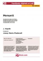 Menuett-Da Camera (peces soltes en pdf)-Escoles de Música i Conservatoris Grau Elemental-Partitures Bàsic