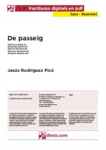 De passeig-Saxo Repertoire (separate PDF pieces)-Scores Elementary