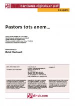 Pastors tots anem...-L'Esquitx (peces soltes en pdf)-Escoles de Música i Conservatoris Grau Elemental-Partitures Bàsic