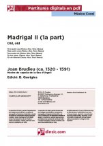 Madrigal II (1a part)-Música coral catalana (piezas sueltas en pdf)-Partituras Intermedio