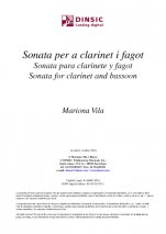 Sonata for clarinet and bassoon-Instrumental Music (digital PDF copy)-Scores Intermediate