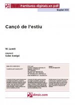 Cançó de l'estiu -Esplai XXI (peces soltes en pdf)-Partitures Bàsic