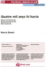 Quatre mil anys hi havia-Música coral catalana (peces soltes en pdf)-Partitures Intermig