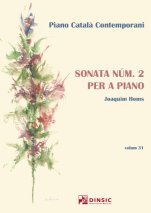 Sonata per a piano núm. 2-Piano català contemporani-Escuelas de Música i Conservatorios Grado Superior-Partituras Avanzado