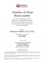 Cantata a la Virgen  Hasta cuando-Música vocal (publicació en pdf)-Partitures Bàsic