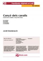 Cançó dels cavalls-Da Camera (piezas sueltas en pdf)-Escuelas de Música i Conservatorios Grado Elemental-Partituras Básico
